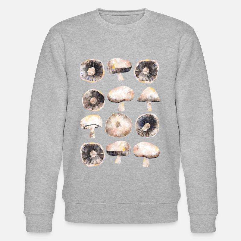 Champignons - Sweat bio CHANGER Stanley/Stella Unisexe - gris chiné