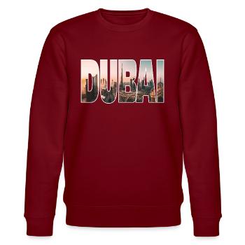 Dubai - Stanley/Stella Unisex Bio-Sweatshirt CHANGER  - Burgunderrot - Vorne - Nik (191cm) & Marisol (170cm)