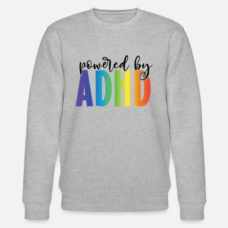 PoweredByADHD - Stanley/Stella CHANGER Unisex Organic Sweatshirt - heather grey