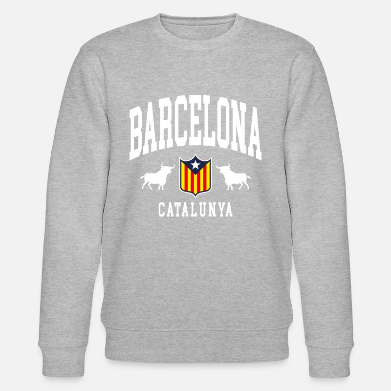 Barcelona - Stanley/Stella Unisex Bio-Sweatshirt CHANGER  - Grau meliert