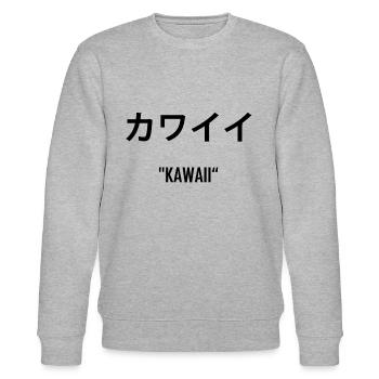 kawaii - Sweat bio CHANGER Stanley/Stella Unisexe - gris chiné - Devant - Nik (191cm) & Marisol (170cm)