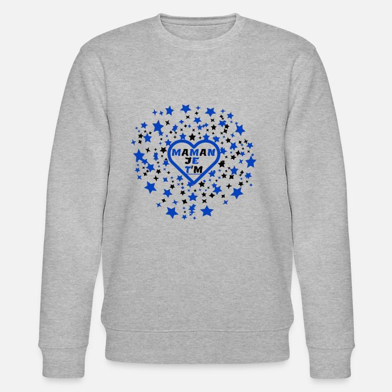 Mama, ich liebe dich - Stanley/Stella Unisex Bio-Sweatshirt CHANGER  - Grau meliert