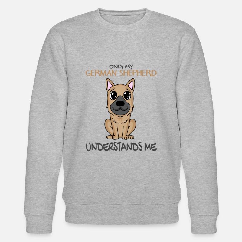 Deutscher Schäferhund - Stanley/Stella Unisex Bio-Sweatshirt CHANGER  - Grau meliert