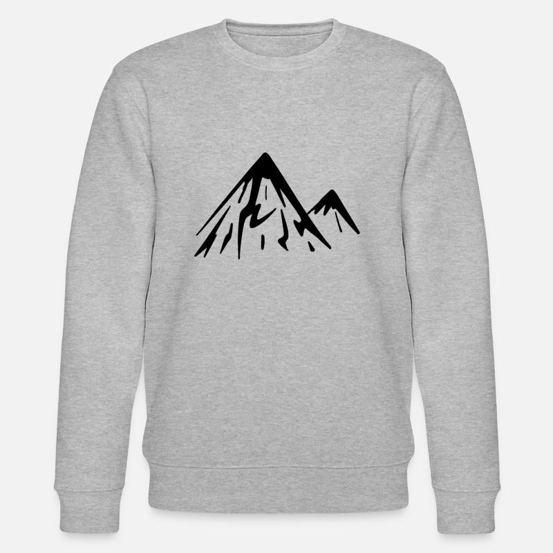 Berg Berge - Stanley/Stella Unisex Bio-Sweatshirt CHANGER  - Grau meliert