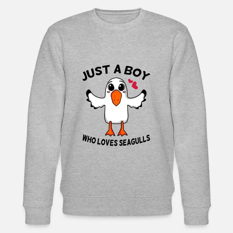 Möwe - Stanley/Stella Unisex Bio-Sweatshirt CHANGER  - Grau meliert