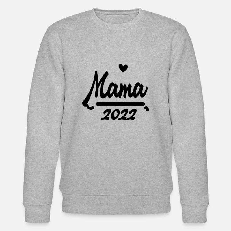 Mama 2022 - Werdende Mutter 2022 - Stanley/Stella Unisex Bio-Sweatshirt CHANGER  - Grau meliert