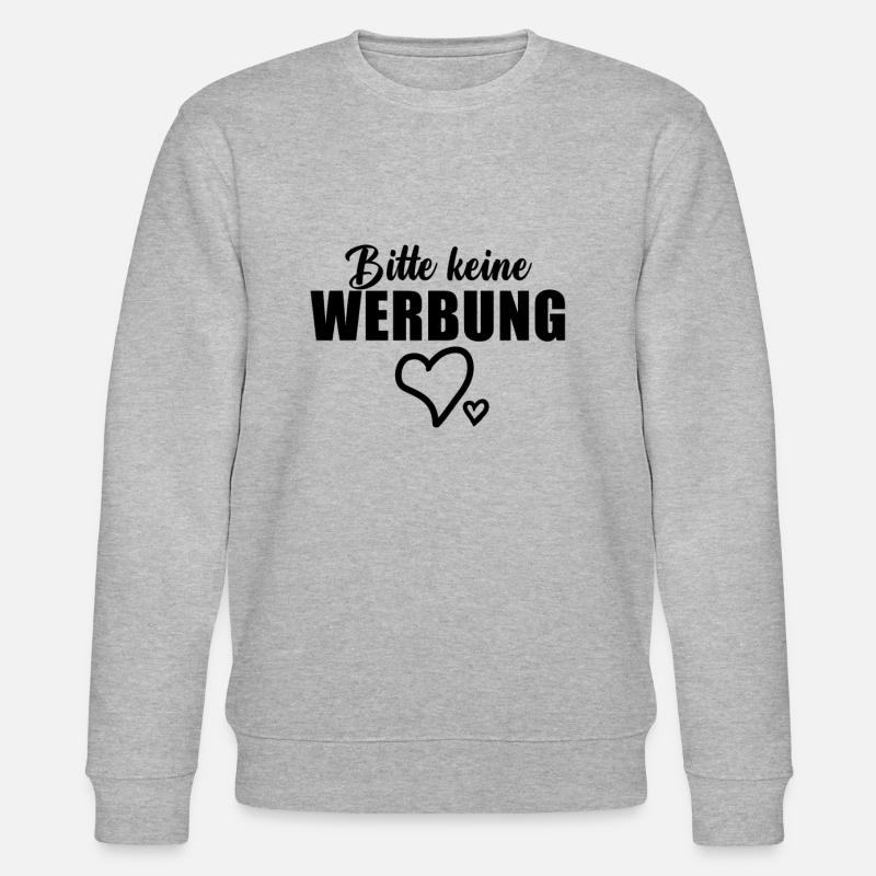 Bitte keine Werbung - Briefkasten - Stanley/Stella Unisex Bio-Sweatshirt CHANGER  - Grau meliert
