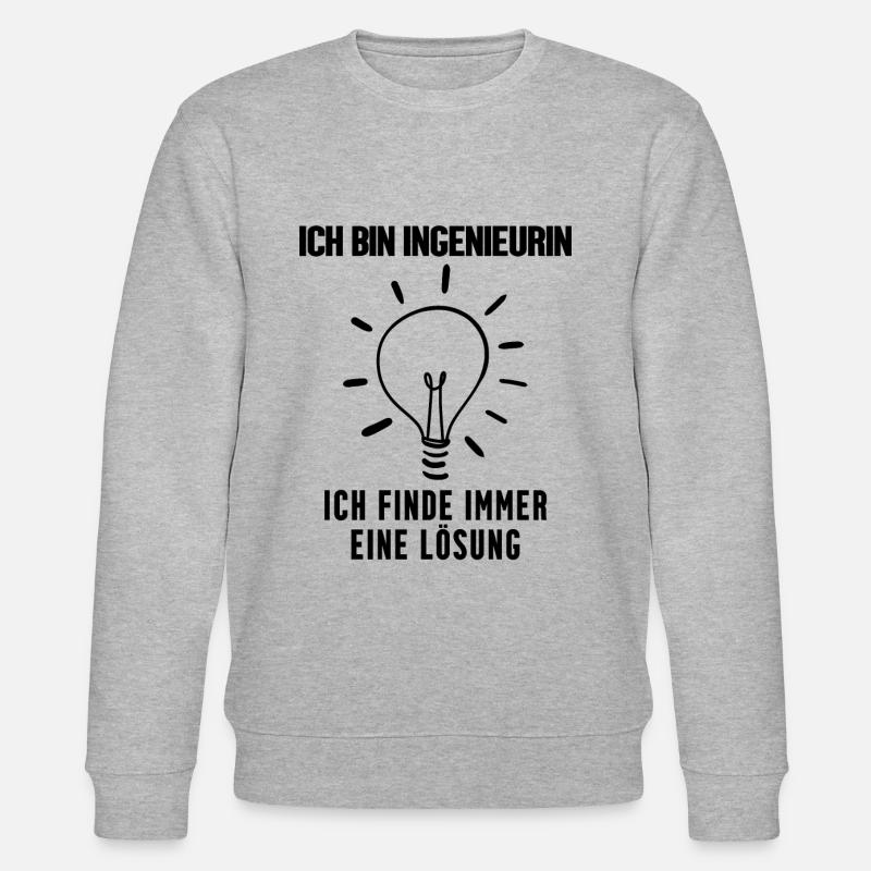 Ingenieurin Beruf Ausbildung - Stanley/Stella Unisex Bio-Sweatshirt CHANGER  - Grau meliert