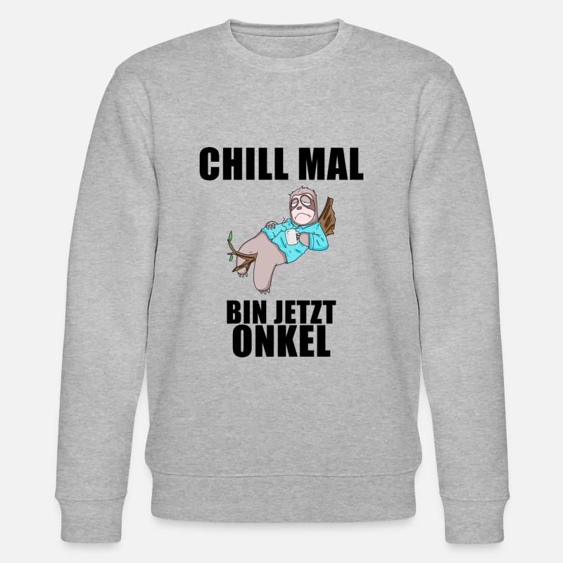 Onkel - Onkel werden - Stanley/Stella Unisex Bio-Sweatshirt CHANGER  - Grau meliert
