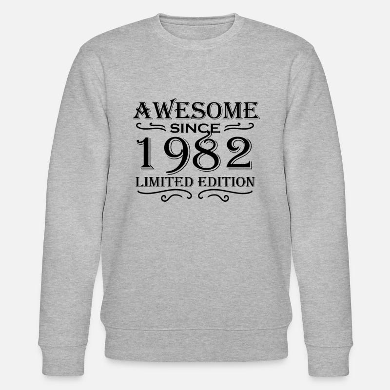 1982 - Né en 1982 - Sweat bio CHANGER Stanley/Stella Unisexe - gris chiné