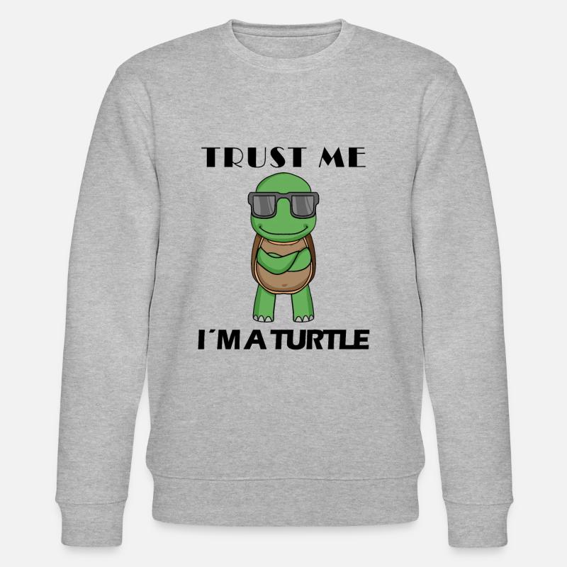 cool turtle - Stanley/Stella CHANGER Unisex Organic Sweatshirt - heather grey
