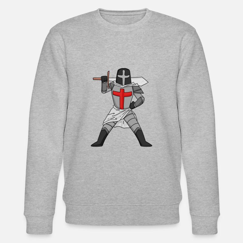 Croix de l’épée templière - Sweat bio CHANGER Stanley/Stella Unisexe - gris chiné