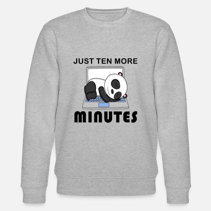 Plus que dix minutes - Sweat bio CHANGER Stanley/Stella Unisexe - gris chiné