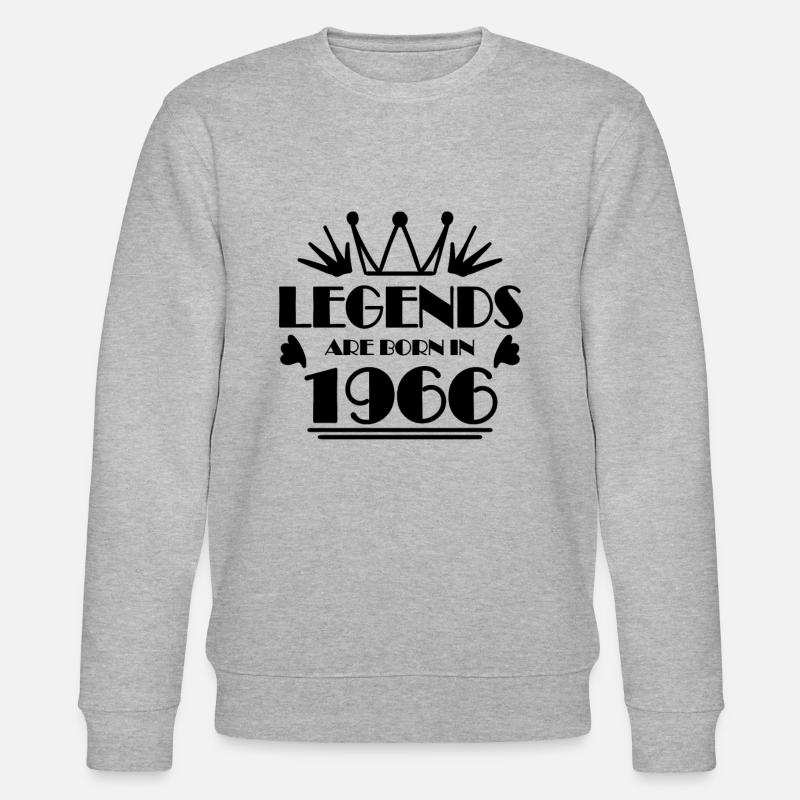 1966 - Né en 1966 - Sweat bio CHANGER Stanley/Stella Unisexe - gris chiné