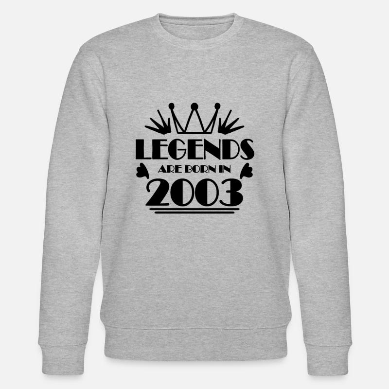 2003 - Born 2003 - Stanley/Stella CHANGER Unisex Organic Sweatshirt - heather grey