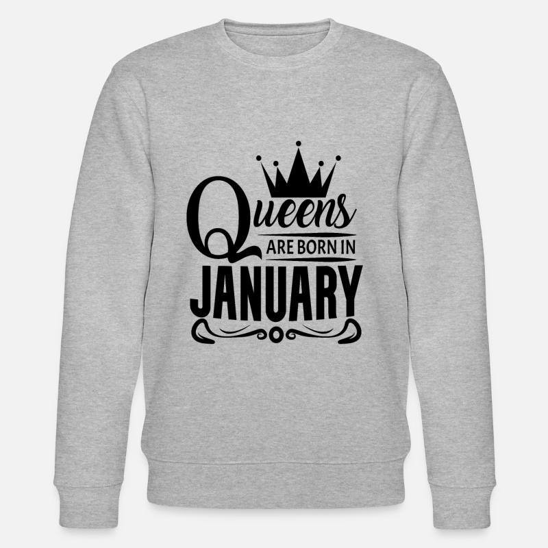 Geburtsmonat Januar - Stanley/Stella Unisex Bio-Sweatshirt CHANGER  - Grau meliert