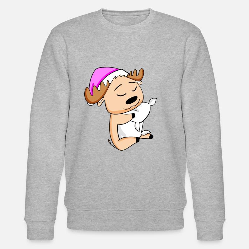 Elch - Stanley/Stella Unisex Bio-Sweatshirt CHANGER  - Grau meliert