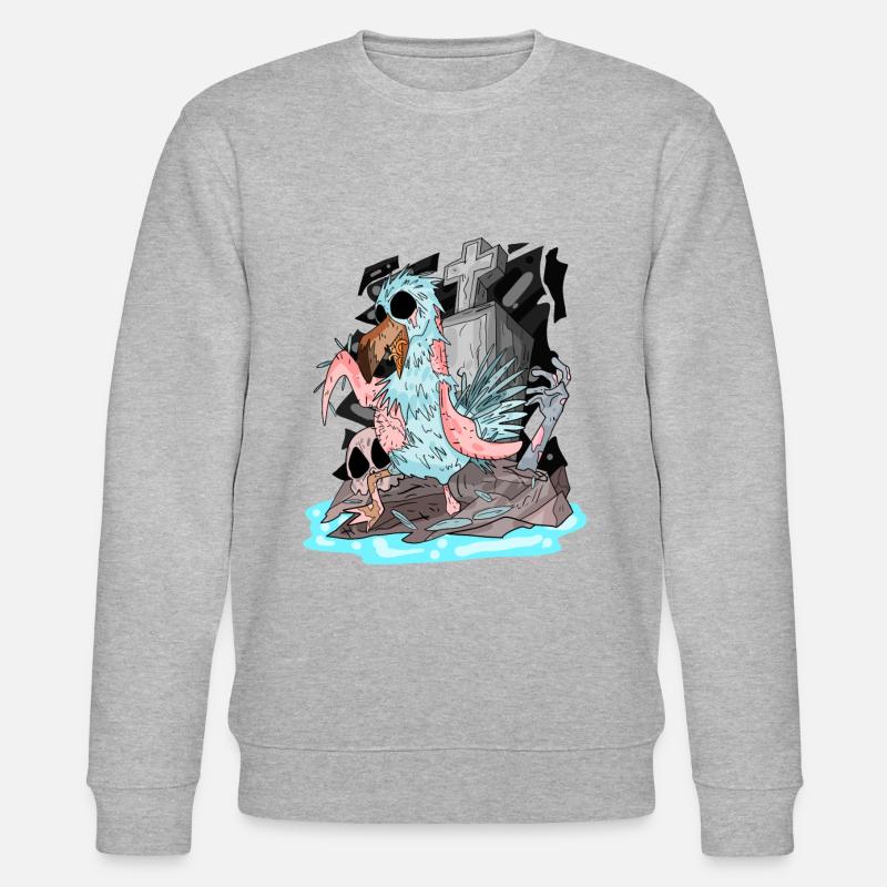 Zombie Möwe - Stanley/Stella Unisex Bio-Sweatshirt CHANGER  - Grau meliert