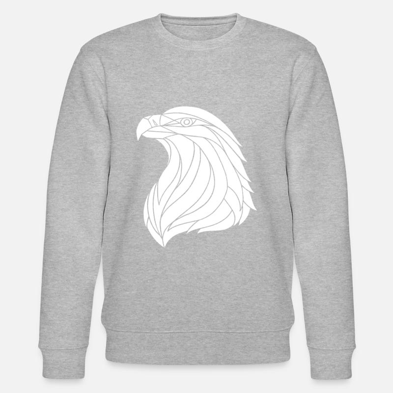 eagle white - Stanley/Stella Unisex Bio-Sweatshirt CHANGER  - Grau meliert