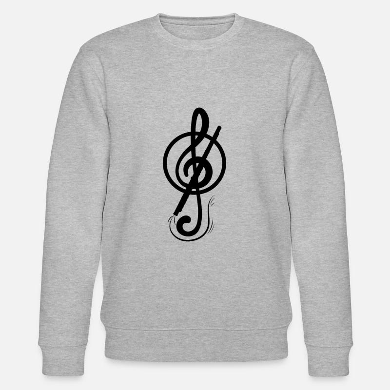 Querflöte - Stanley/Stella Unisex Bio-Sweatshirt CHANGER  - Grau meliert