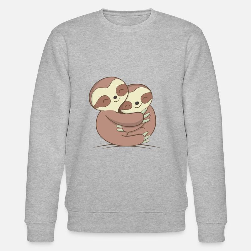 Sloth Design - Stanley/Stella CHANGER Unisex Organic Sweatshirt - heather grey