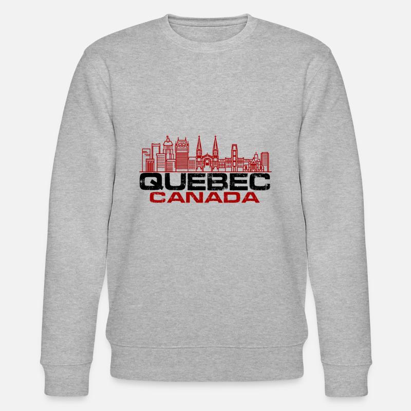 Skyline du Québec - Sweat bio CHANGER Stanley/Stella Unisexe - gris chiné