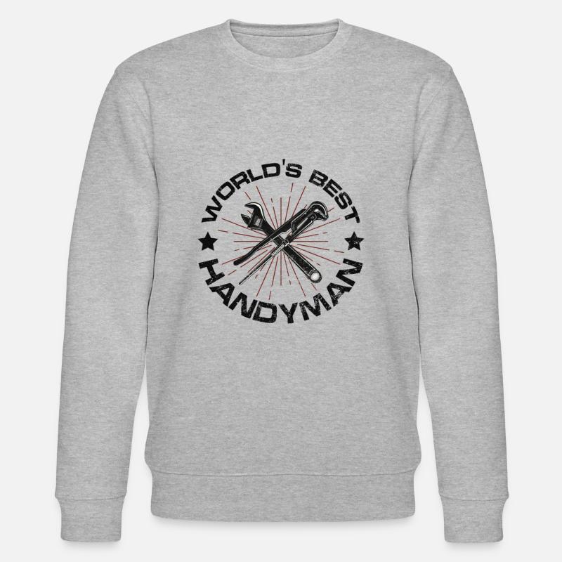 Bester Heimwerker - Stanley/Stella Unisex Bio-Sweatshirt CHANGER  - Grau meliert