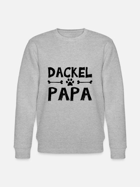Dackel Vater - Stanley/Stella Unisex Bio-Sweatshirt CHANGER - Grau meliert