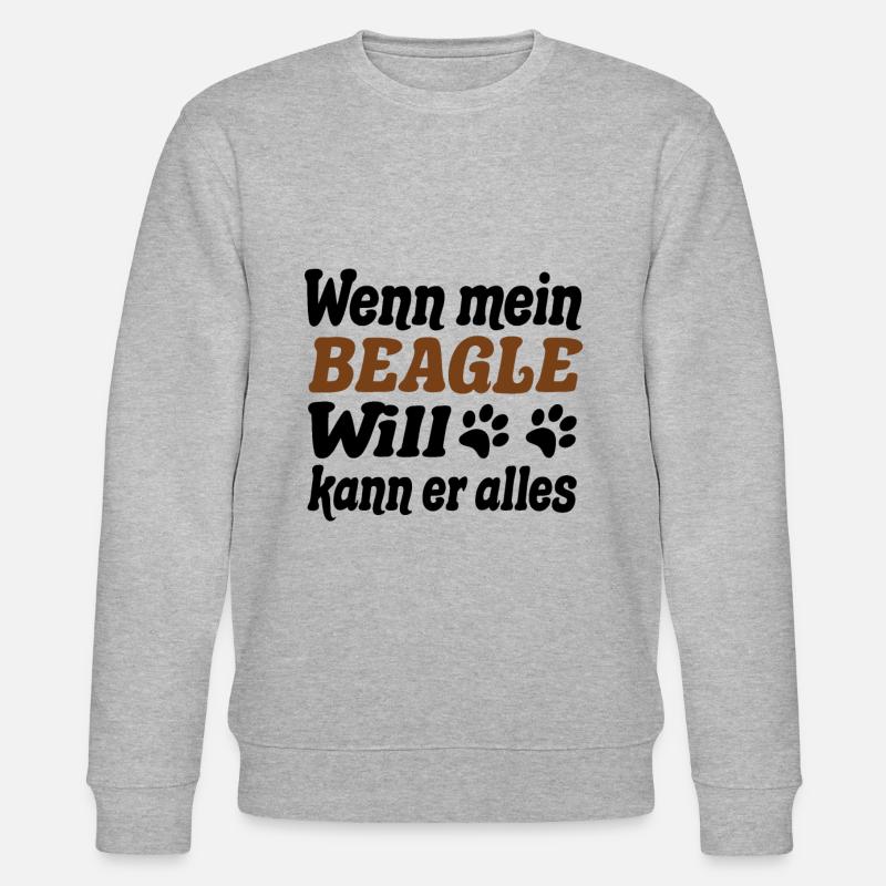 Beagle - Stanley/Stella Unisex Bio-Sweatshirt CHANGER  - Grau meliert