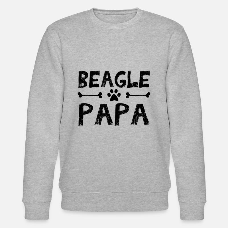 Beagle herrchen - Stanley/Stella CHANGER Unisex Organic Sweatshirt - heather grey
