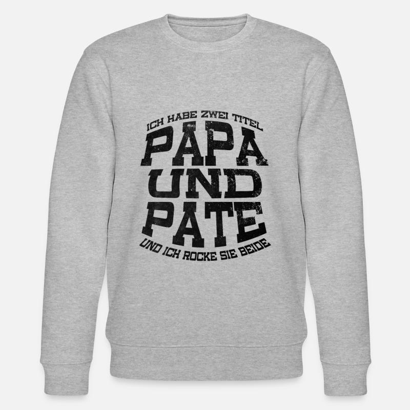 Papa Pate - Stanley/Stella Unisex Bio-Sweatshirt CHANGER  - Grau meliert