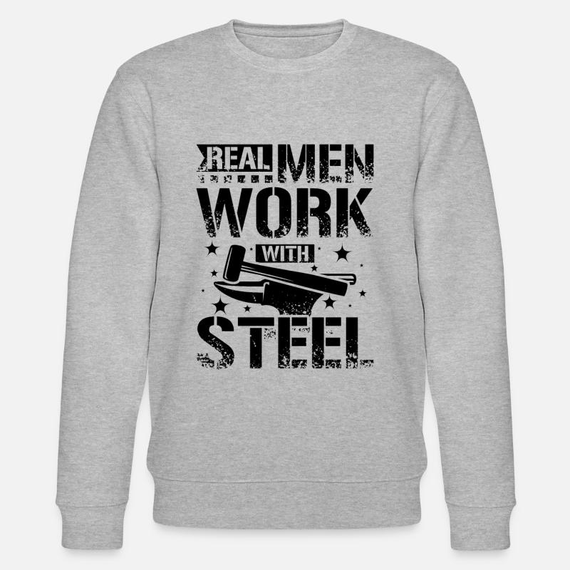 Hommes forgerons - Sweat bio CHANGER Stanley/Stella Unisexe - gris chiné