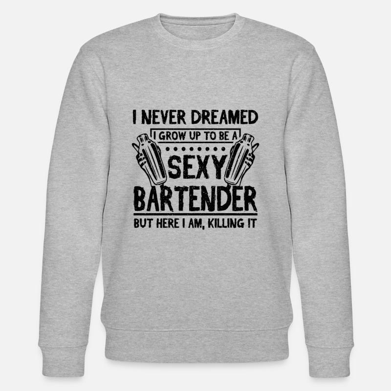 Sexy Bartender - Stanley/Stella CHANGER Unisex Organic Sweatshirt - heather grey