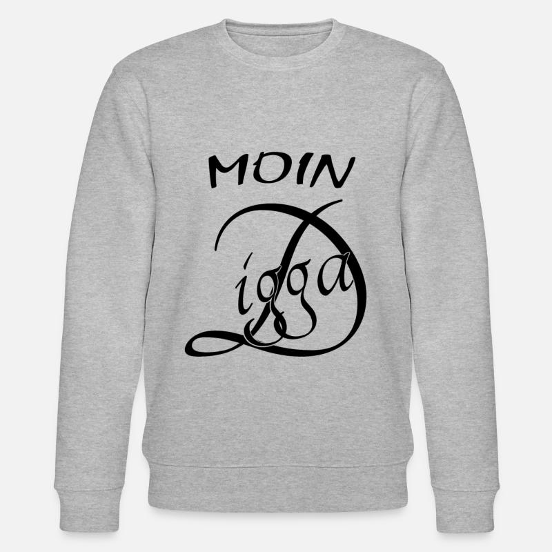Moin Digga - Stanley/Stella Unisex Bio-Sweatshirt CHANGER  - Grau meliert