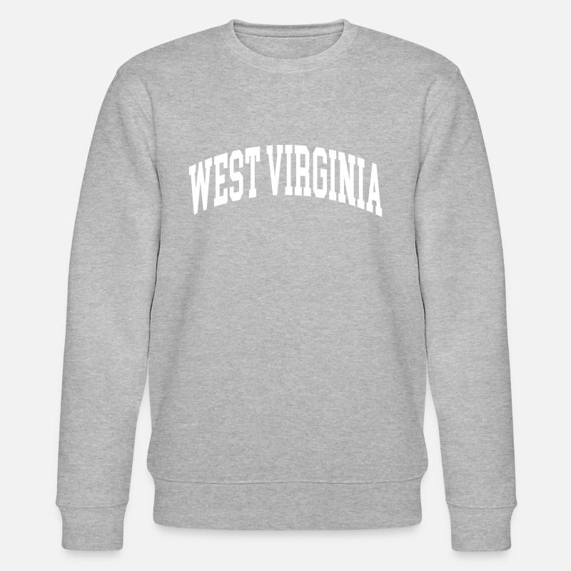 West Virginia - Stanley/Stella Unisex Bio-Sweatshirt CHANGER  - Grau meliert