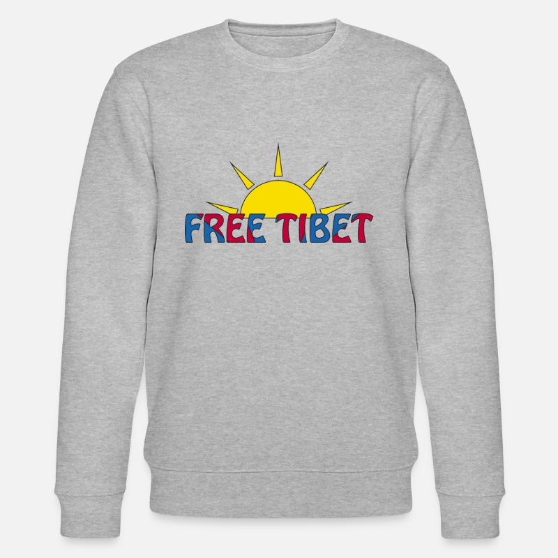 tibet libre - Sweat bio CHANGER Stanley/Stella Unisexe - gris chiné