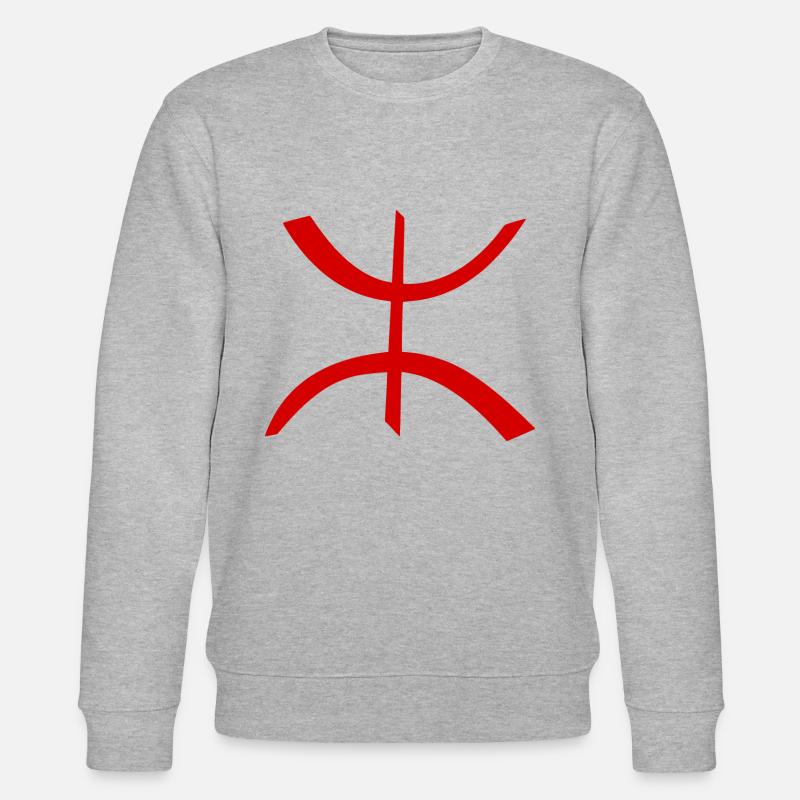 Amazigh - Stanley/Stella Unisex Bio-Sweatshirt CHANGER  - Grau meliert