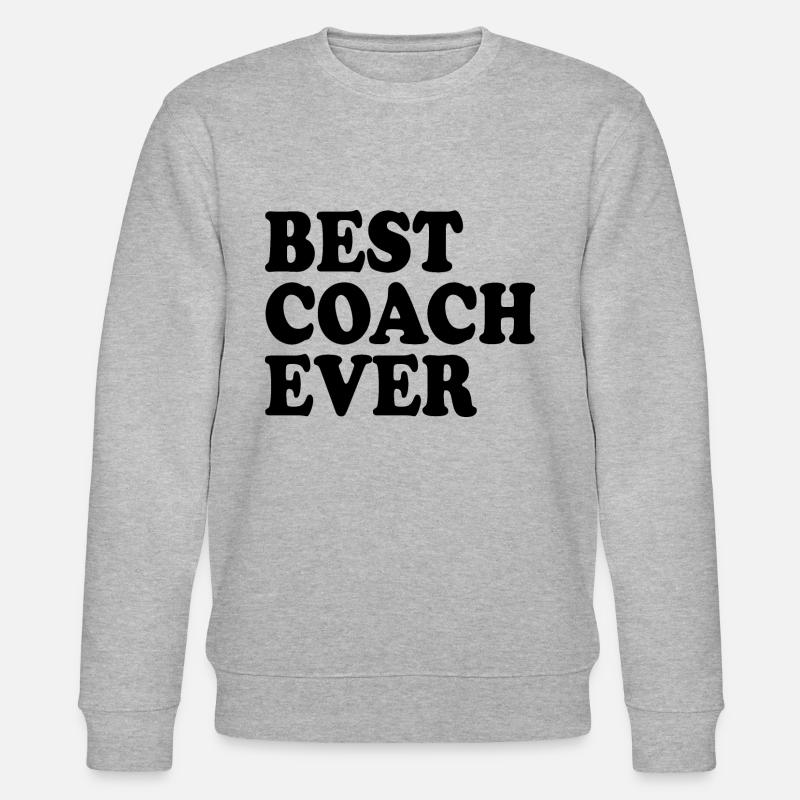 Best coach ever - Stanley/Stella Unisex Bio-Sweatshirt CHANGER - Grau meliert