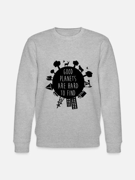 Planet Earth - Stanley/Stella CHANGER Unisex Organic Sweatshirt - heather grey