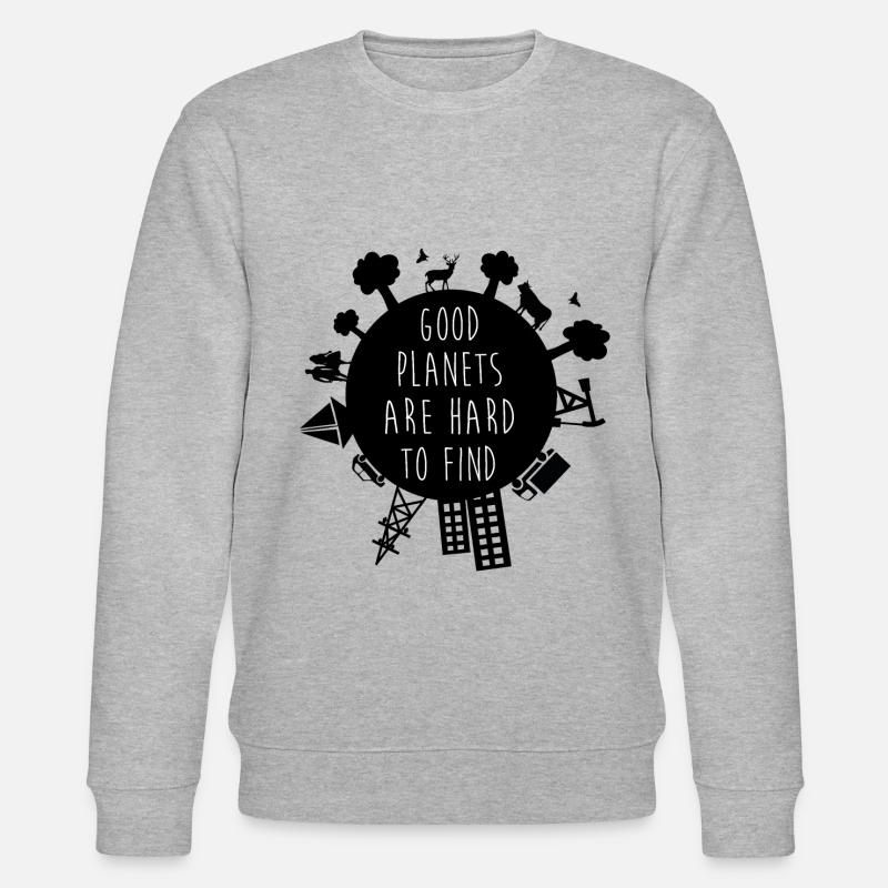 Planet Earth - Stanley/Stella Unisex Bio-Sweatshirt CHANGER  - Grau meliert