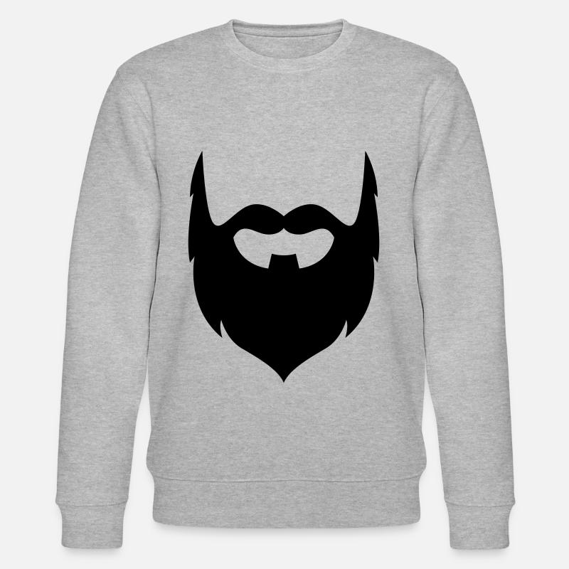 Symbole de barbe - Sweat bio CHANGER Stanley/Stella Unisexe - gris chiné