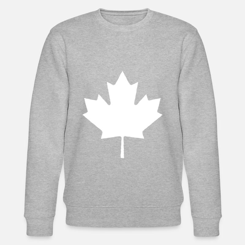 Maple maple leaf - Stanley/Stella CHANGER Unisex Organic Sweatshirt - heather grey