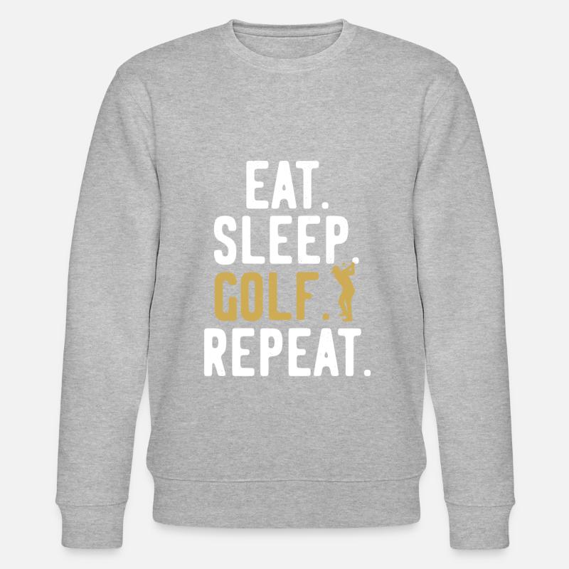 Golf Course Golfers Repeat - Stanley/Stella CHANGER Unisex Organic Sweatshirt - heather grey