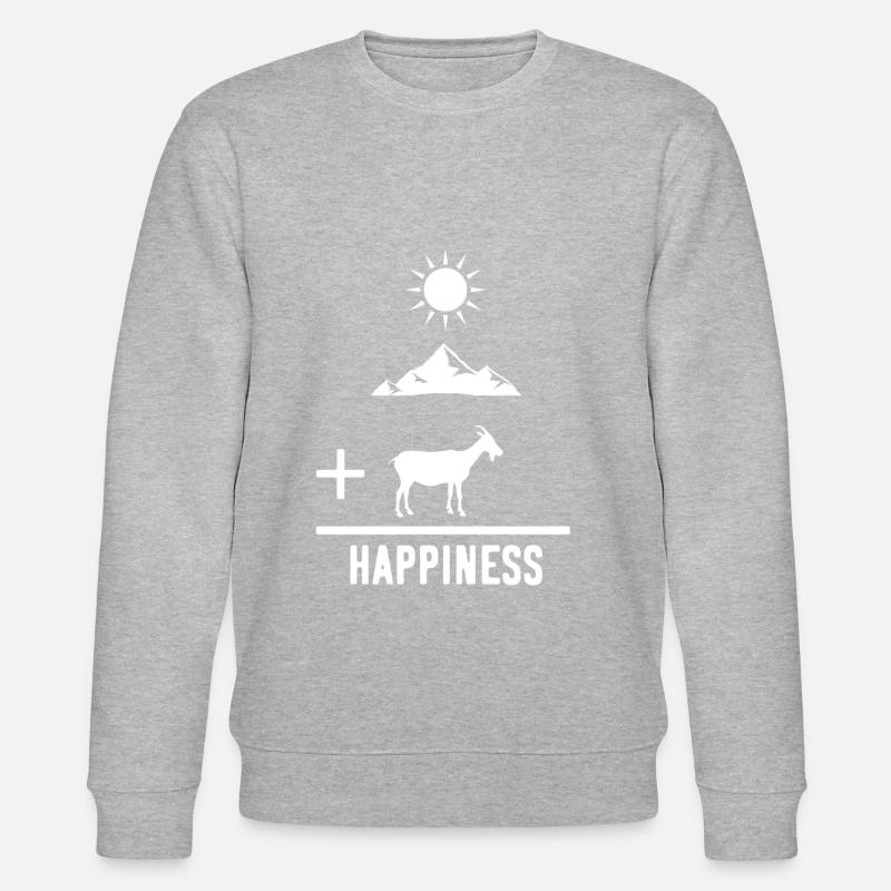 Chèvre billy chèvre bonheur - Sweat bio CHANGER Stanley/Stella Unisexe - gris chiné