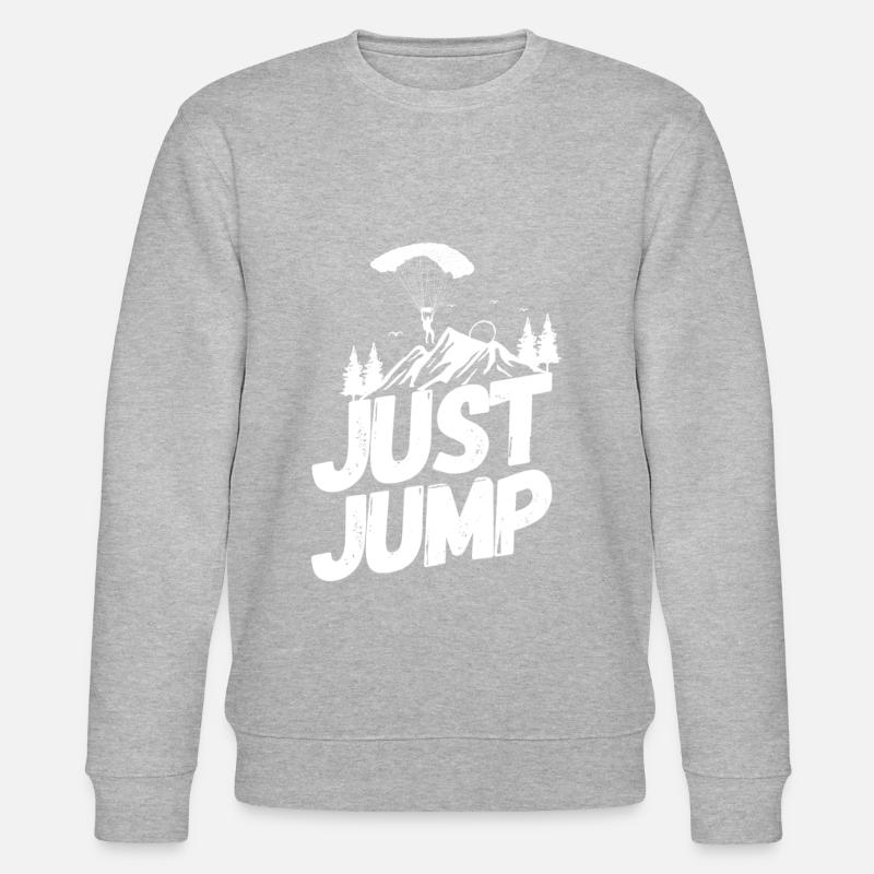 Parachute skydiving spring - Sweat bio CHANGER Stanley/Stella Unisexe - gris chiné