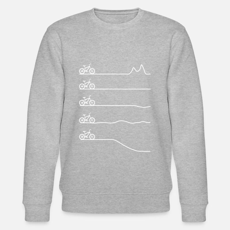 Vélo vélos roue nature - Sweat bio CHANGER Stanley/Stella Unisexe - gris chiné
