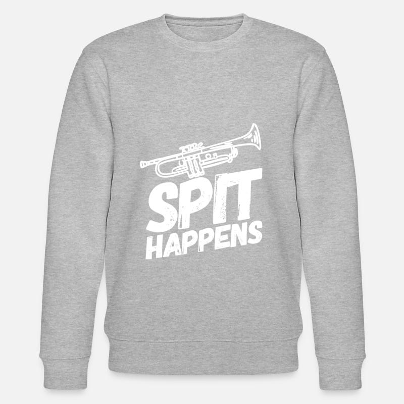 Trompette Trompettes Trompette Spit - Sweat bio CHANGER Stanley/Stella Unisexe - gris chiné