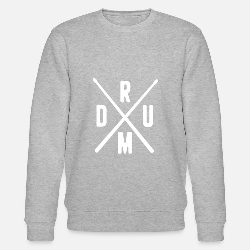 Drums drummer drum - Stanley/Stella CHANGER Unisex Organic Sweatshirt - heather grey