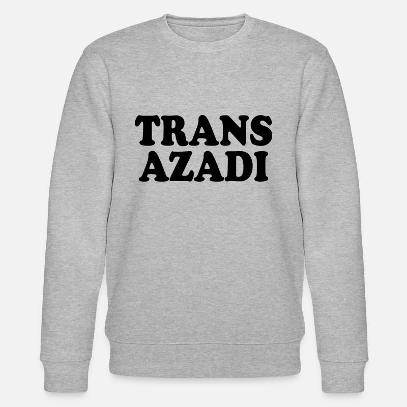 Trans azadi - Stanley/Stella Unisex Bio-Sweatshirt CHANGER  - Grau meliert