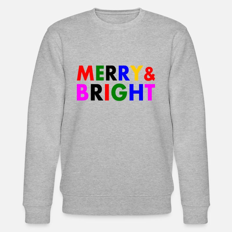 Merry and bright - Stanley/Stella Unisex Bio-Sweatshirt CHANGER  - Grau meliert